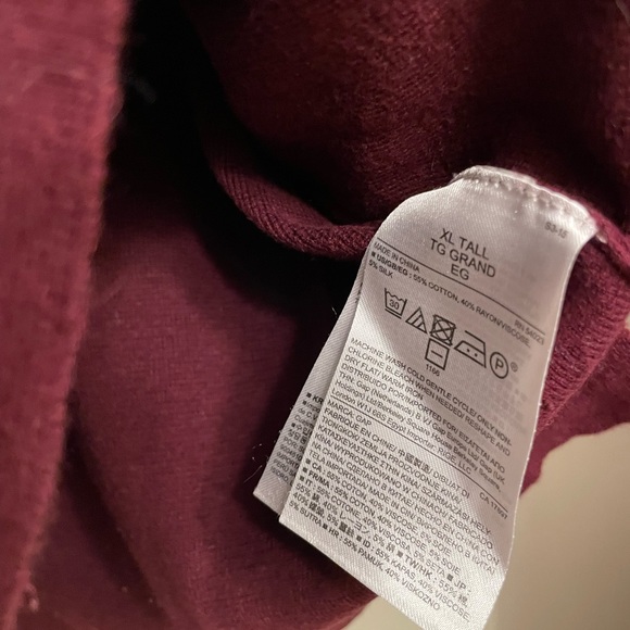 Gap maroon crew neck sweater - Picture 3 of 4